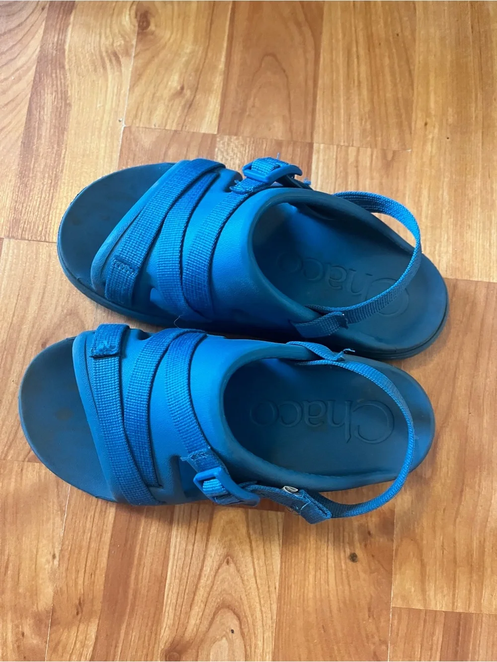 Chaco Kids Chillos Blue Sport Sandals with Adjustable Straps